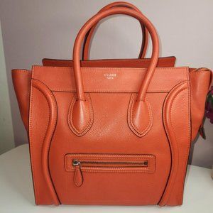 Celine Luggage Orange